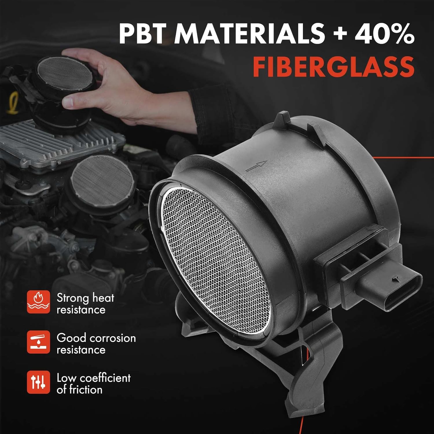 A-Premium Mass Air Flow Sensor Meter [5-Pins] Compatible with Mercedes-Benz C230 C280 C300 C350 E350 E550 GLK350 GL450 GL550 S400 S550 G550 SL550, Replace# A2730940548, 2730940548