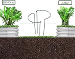 COATTOA Galvanized Raised Garden Bed, Raised Garden Boxes, 2 Pcs 6×3×1ft Outdoor Galvanized Planter Box, Garden Stock Tank Outdoor with Metal Plant Stakes, Garden Beds for Vegetables Planting