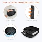 Snailax Vibration Foot Massager with Heat,Remote Control,3 Levels Vibration Intensity & 3 Massage Modes,Electric Foot Legs Back Massager,Gifts for Women/Men/Mom/Dad（Black）