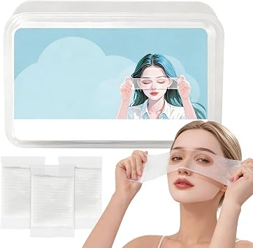 Cotton Face Pads,Thin Facial Cleansing Pads for Toner Essence DIY Mask,for Daily Cosmetics, Beauty Personal,50 Count Individually Packaged for Travel
