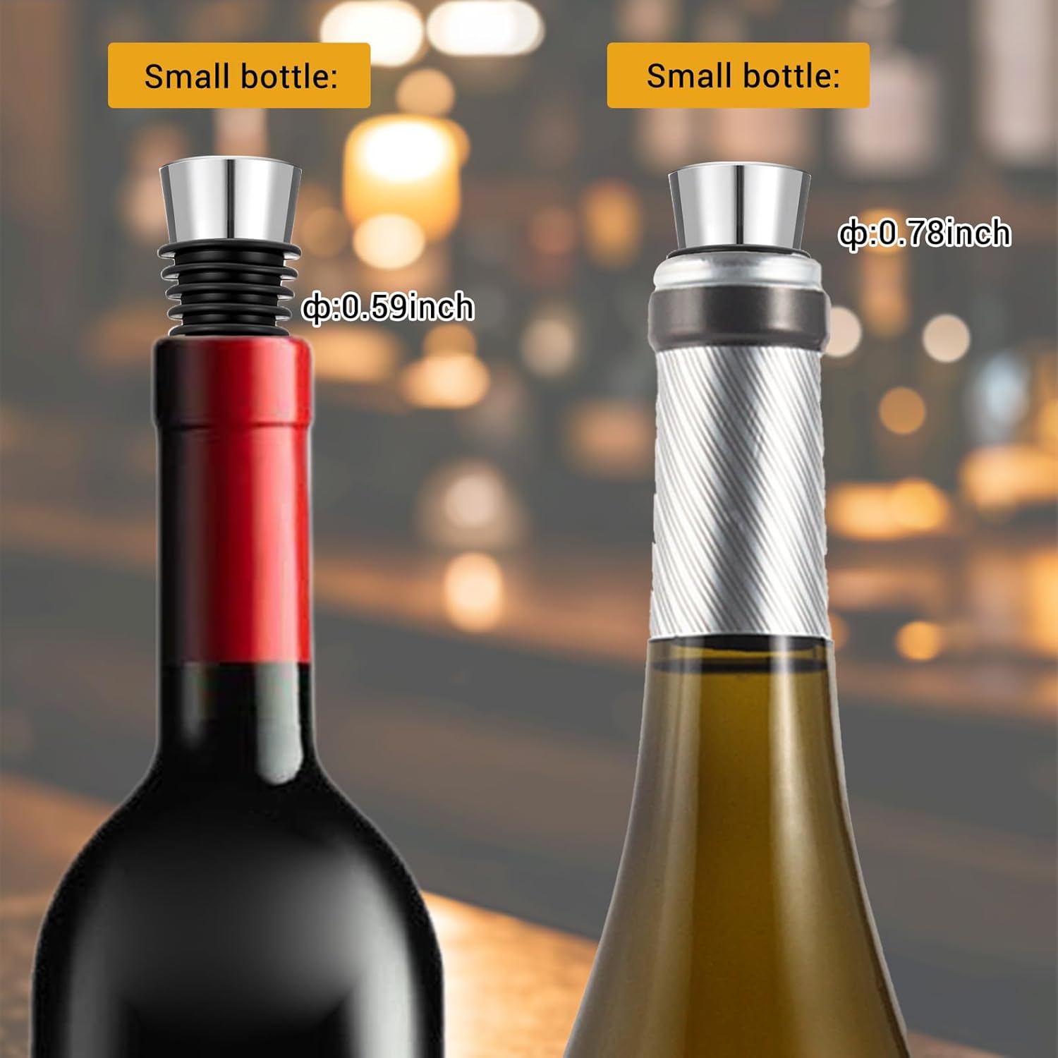 20 Pieces Wine Bottle Stopper, Resin Wine Bottle Stoppers Molds Set Accessories, Wine Stoppers for Silicone Mold Epoxy Resin (Zinc Alloy)