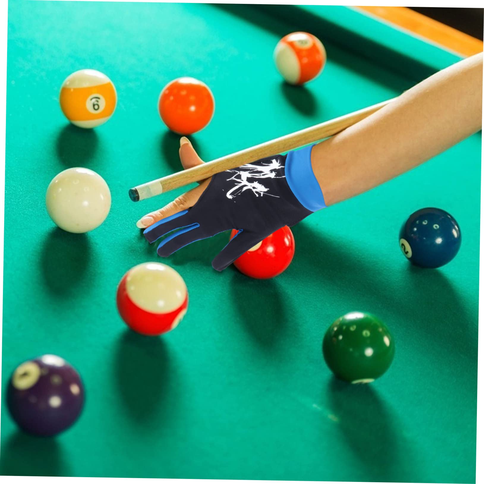 BESPORTBLE 2 Pack Billiard Gloves - Quick-Dry Breathable 3-Finger Pool Shooting Gloves For Men Women