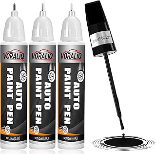 Touch Up Paint for Cars, 3-Pack - Pearl Black Car Scratch Repair Pen, Color Accurate Automotive Touch Up Paint, Long-Lasting Scratch Resistance, Fast-Drying & User-Friendly, Safe & Water-Resistant for Automotive & Household Touch-Ups