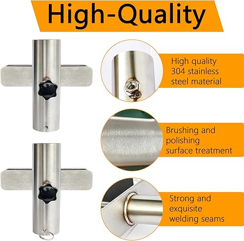 Miniatura 5 de Soporte para sombrilla de patio, soporte para sombrilla de cubierta al aire libre, 1.75 pulgadas de diámetro en abrazadera de sombrilla de acero