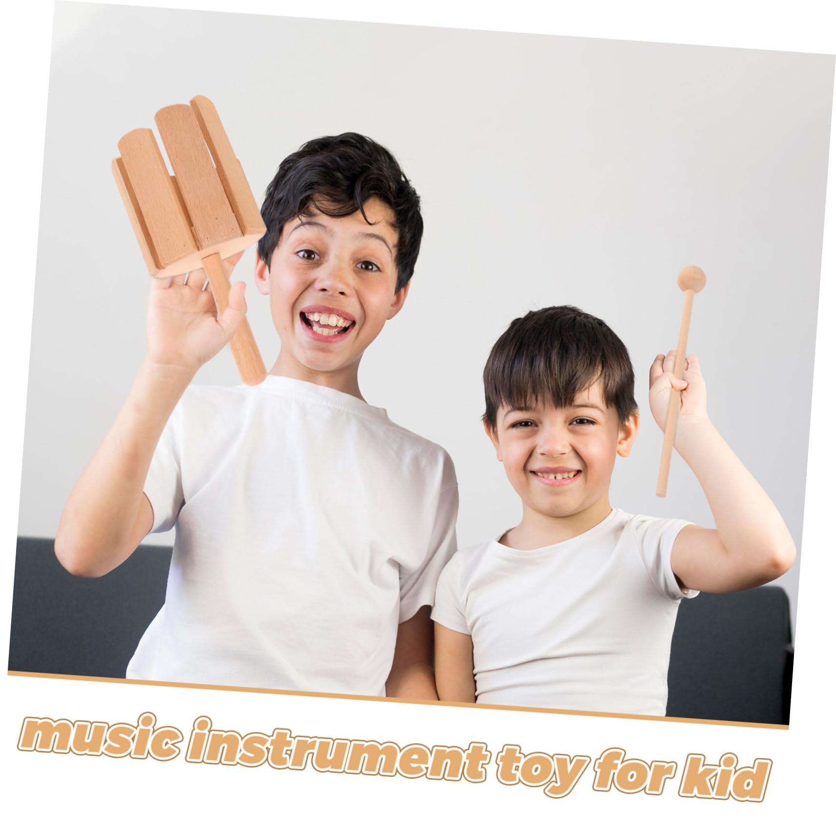 2 Instrumentos De Madera con Mazos De Percusión para Aprender Juguetes De Madera Sólidos para Pequeños Juguetes Educativos Montessori De Tonos para Música