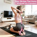 Bandes de résistance à la pédale avec poignées pour les femmes, 3 Niveaux Lbs Tubes, équipement de travail complet pour le corps de base/Abs, bras, jambes, manche double-couche sécuritaire, pédales antidérapantes