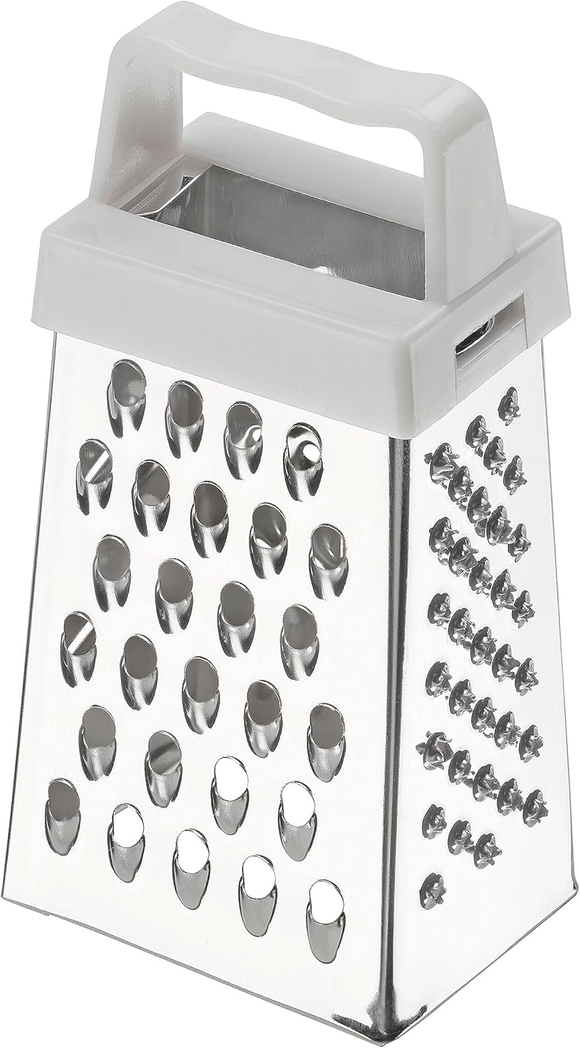 Chef Aid Mini Grater, Efficent Kitchen Gadget, Perfect for Grating Garlic, Nutmeg, Chocolate, and Parmesan, Dishwasher Safe, Metallic, 6,6 x 3,8 x 2,8 cm Chef Aid Mini Grater, Efficent Kitchen Gadget, Perfect for Grating Garlic, Nutmeg, Chocolate, and Parmesan, Dishwasher Safe, Metallic, 6,6 x 3,8 x 2,8 cm