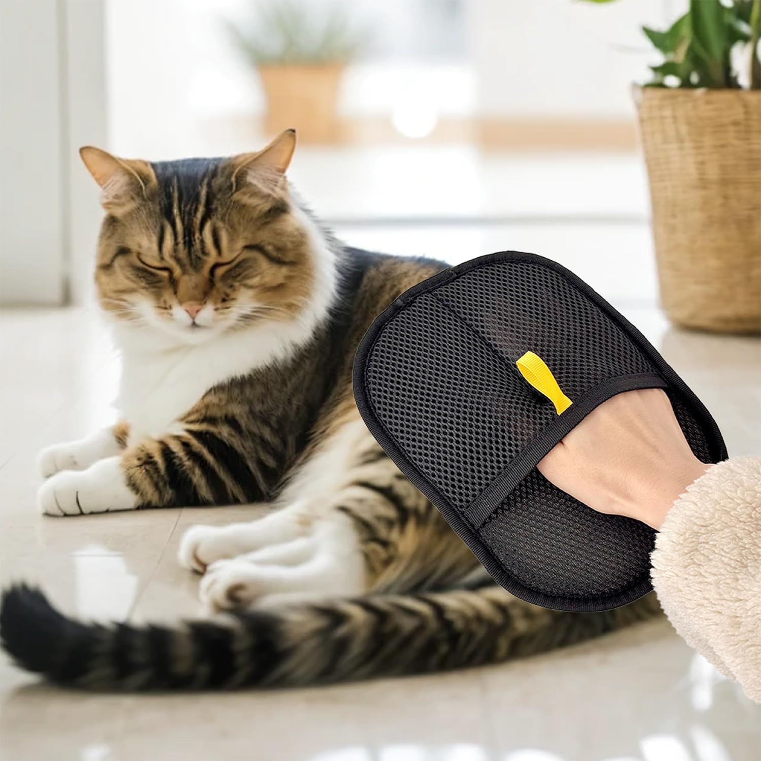 SZZETK Pack of 2 Gloves for Removing Pet Hair Pet Hair Remover, Cat Gloves, Fur Grooming Magnet Brush - Image 3