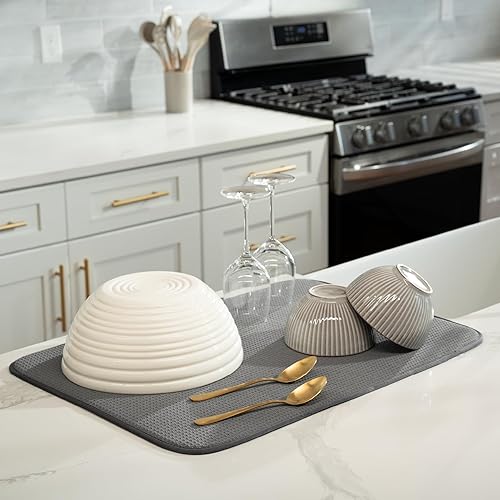 Miniatura 2 de S&T INC. Tapete escurreplatos de microfibra absorbente