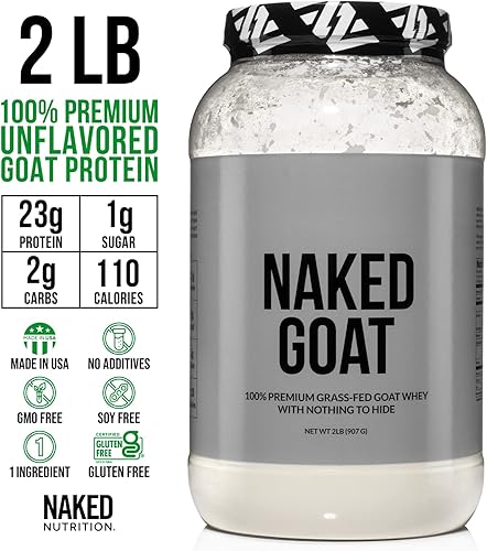 Miniatura 3 de NAKED Paquete de proteína alimentada con pasto PB: 2LB de cabra y 2LB PB