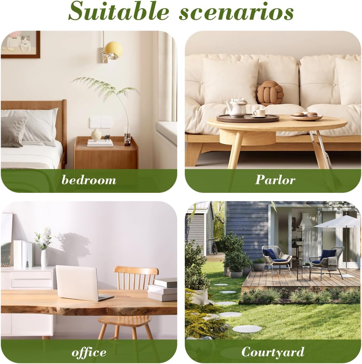 Artificial Grass Plants, Fake Tall Grass 12pcs Cattails Adornments Artificial Greenery Stems Fake Outdoor Plants for House Home Indoor Outdoor Office Room Gardening Christmas - Image 4