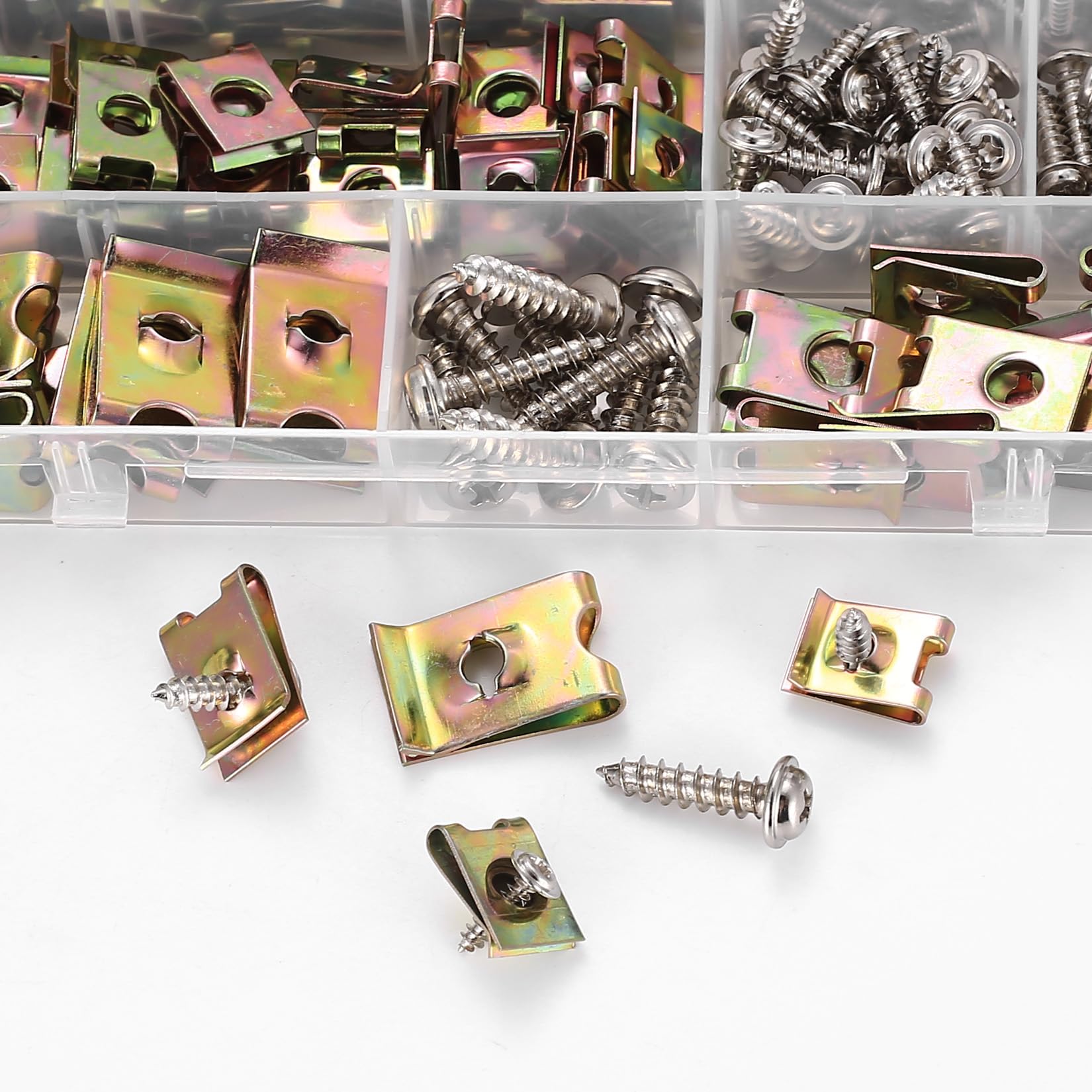 Scatola di assortimento di 345 clip di fissaggio per auto PSA PEUGEOT CITROEN