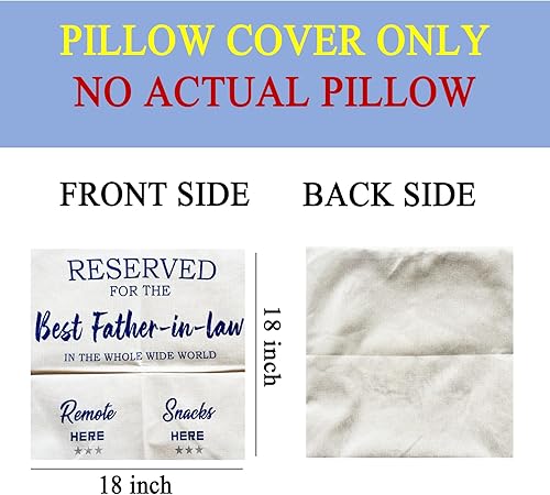Miniatura 7 de Regalos para papá de nietos, fundas de almohada de un bolsillo de 18 x 18 pulgadas, gran regalo para papá para cumpleaños, Navidad, aniversario, día