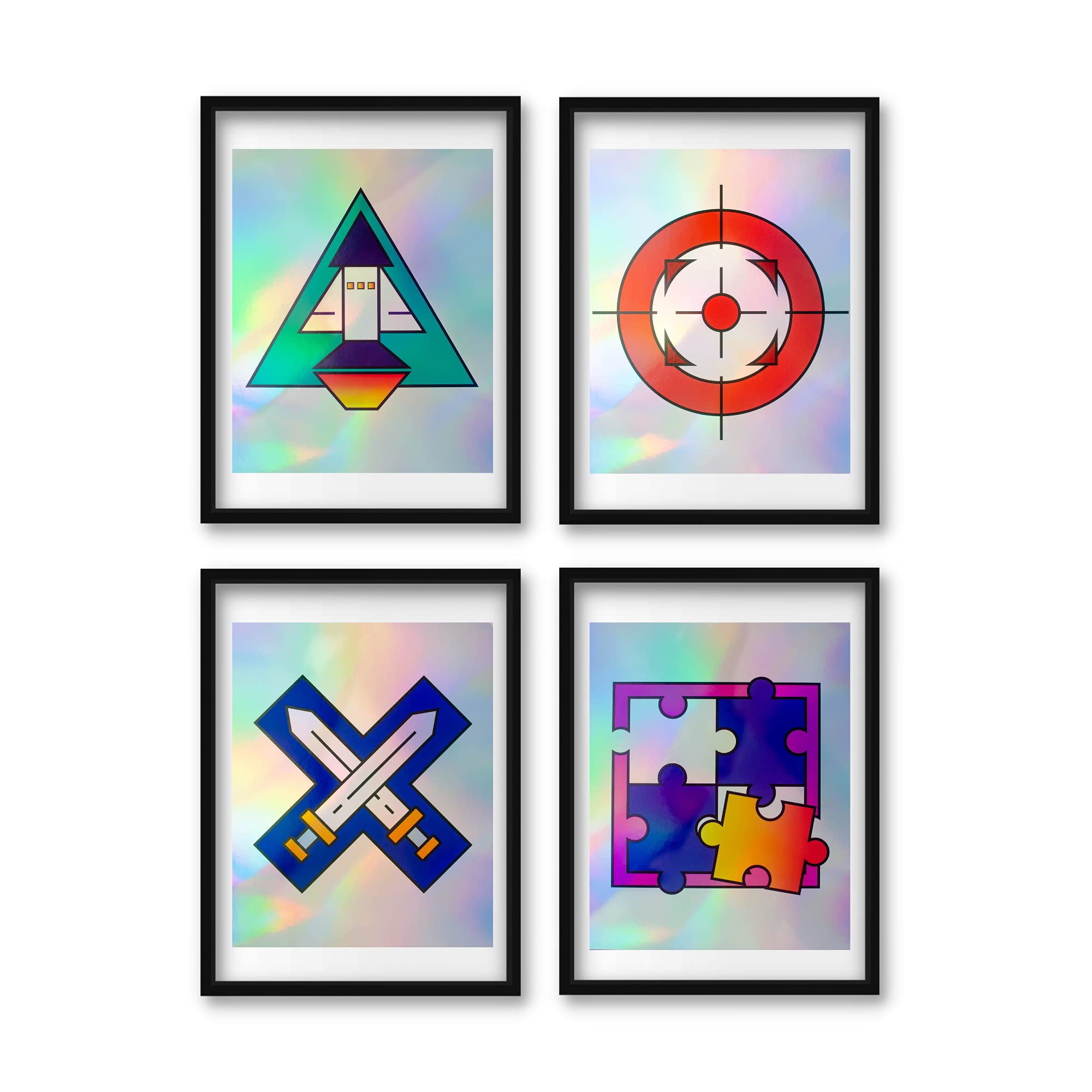 Buy Holographic Game Room S By Play Avery Set Of 4 S 8x10 Playstation