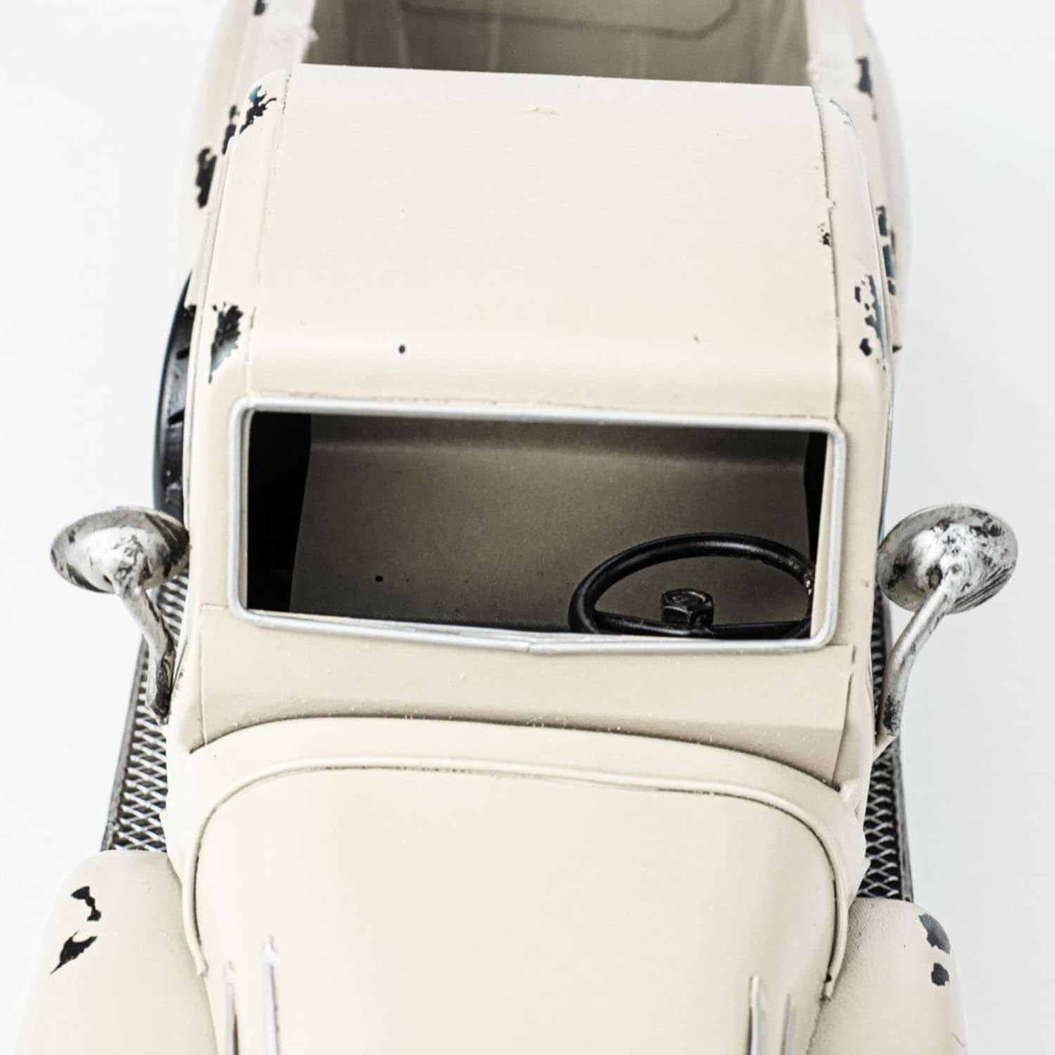 Antique White Metal Farm Truck Planter - Farm Truck Decoration Fall Christmas AM0245