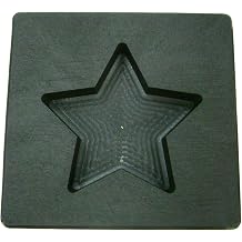 3 oz Gold Texas Star Shape High Density Graphite Mold 1.5oz Silver Bar-USA Made