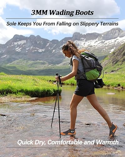 Miniatura 3 de Botas de buceo de neopreno, botas de buceo, surf, para hombres y mujeres, 0.118 in, botas de vela con suela de goma antideslizante de alta calidad