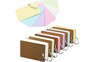 Myndology Flashcards: 6 Pack of Colored Flash Cards with 300 Sheets (2.1...