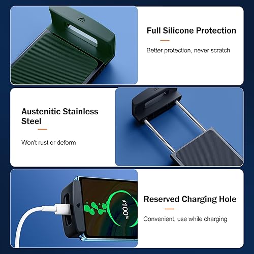 Miniatura 6 de Soporte para tablet de teléfono de automóvil, giratorio en 360 y compatible con fundas gruesas. Soporte para teléfono para automóvil compatible con