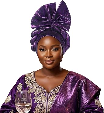 Exquisite Handcrafted Gele Headgear African Turban Hats for Weddings and Parties