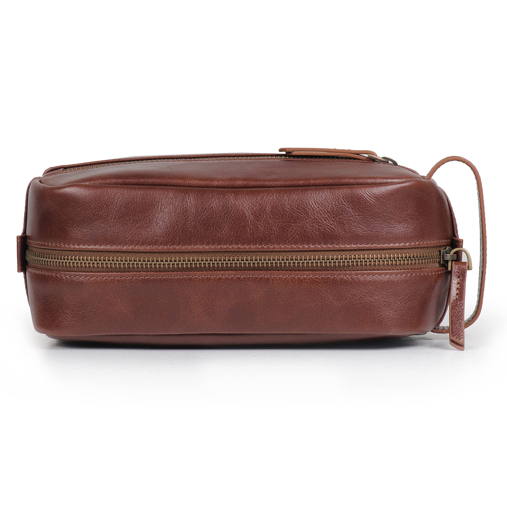 Londo Dopp Kits - Borsa organizer da viaggio in vera pelle, per trucchi, rasatura, unisex
