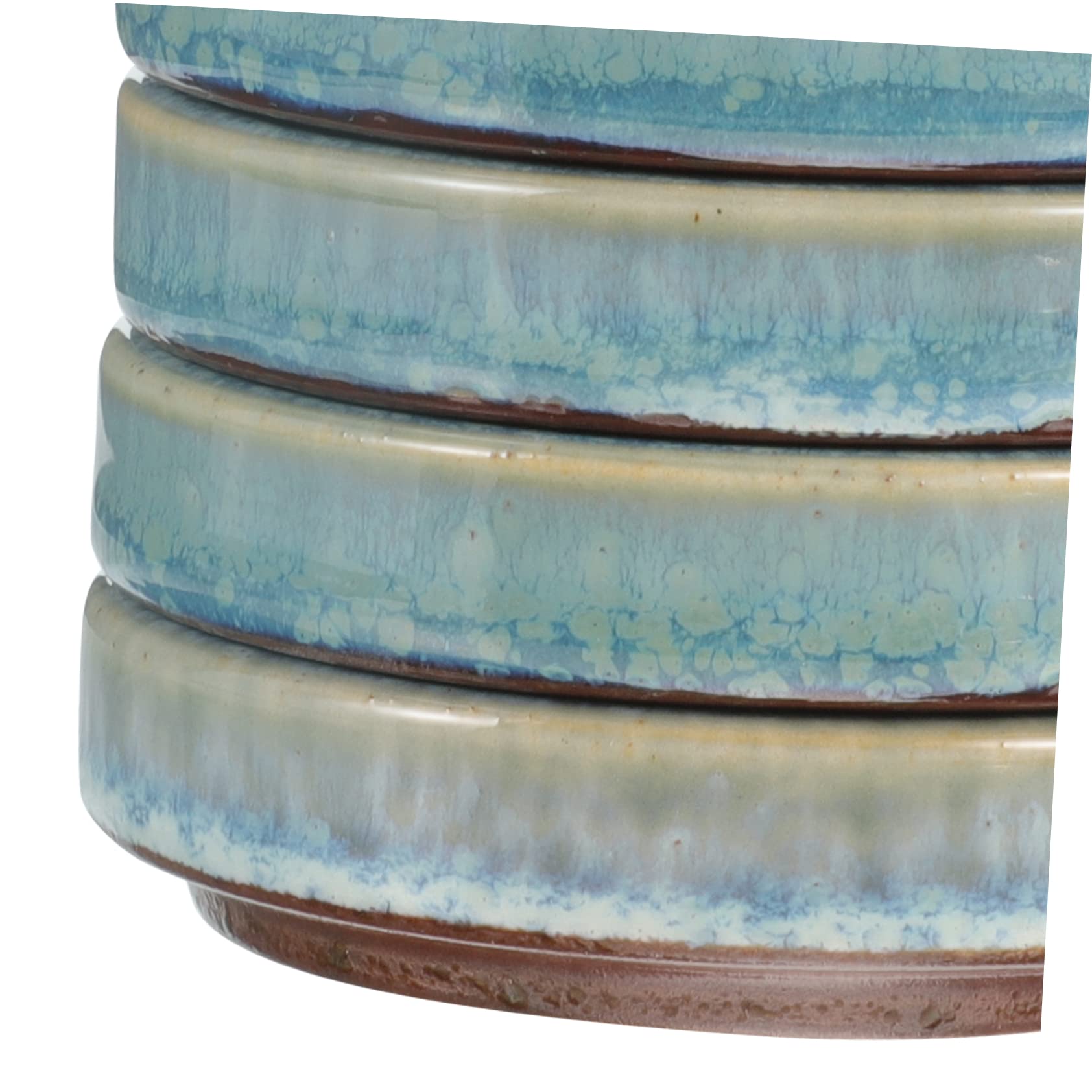 Anneome Keramik 5-lagige Farbmischschalen Satz für Aquarellmalerei mit Praktischem Deckel und Stapelbarer Struktur für Erwachsene Selbstgemacht Malutensilien