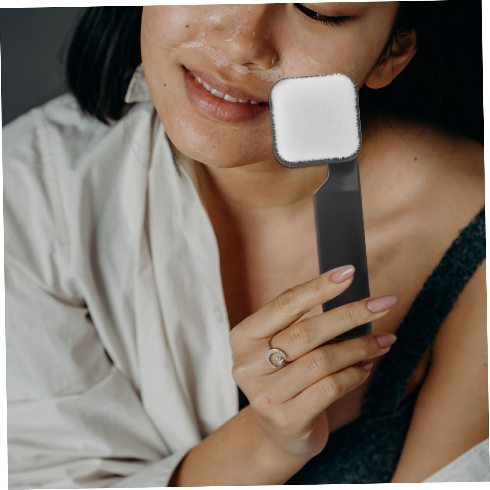 FRCOLOR Cepillo De Limpieza Facial De Silicona De Doble Cara 5 Unidades Manual Para Limpieza Profunda.