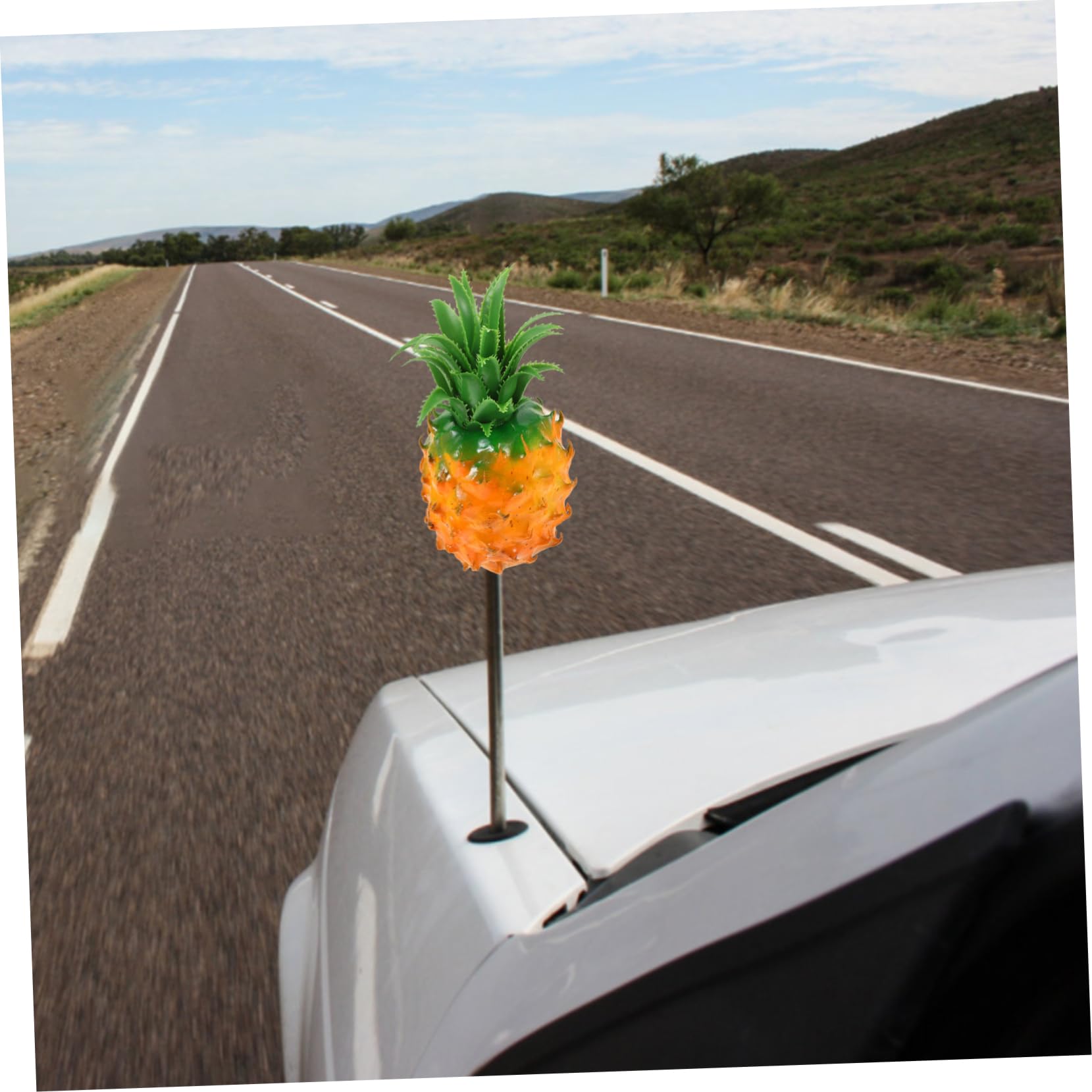 3stücke Antenna Topper Dekoration Lustiger Cartoon-Pineapple Auto Deko Für Antenne Passend Für Verschiedene Fahrzeugmodelle Einfache Installation Und Einzigartiger Stil Für