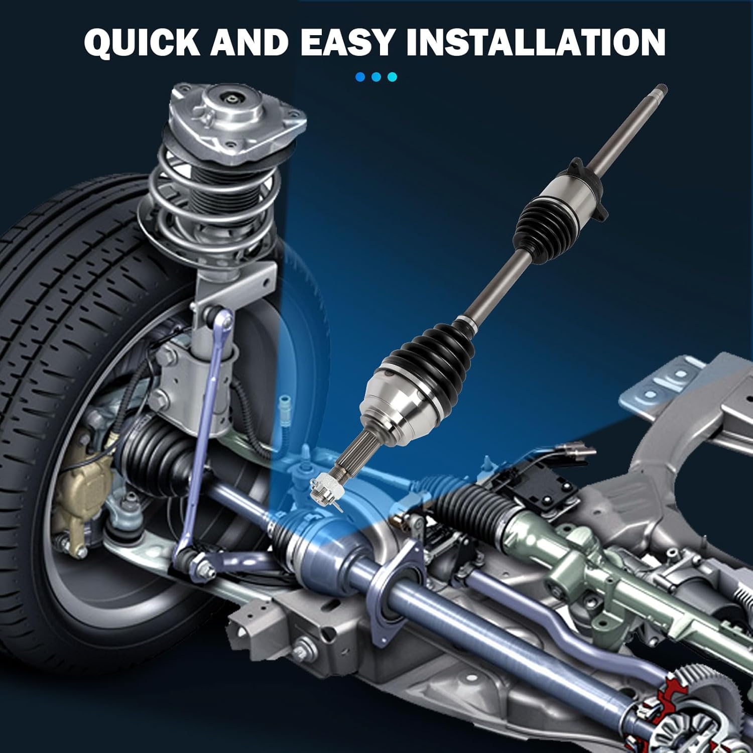 Front Left/Right CV Axle Shaft Assembly Axle Shaft Assembly Compatible 2007-2009 for Nissan Quest 3.5L 2004-2006 for Nissan Quest 3.5L 5 Speed Trans CV AXLE OE NCV53141 666241 66-6241 66-6240 666240