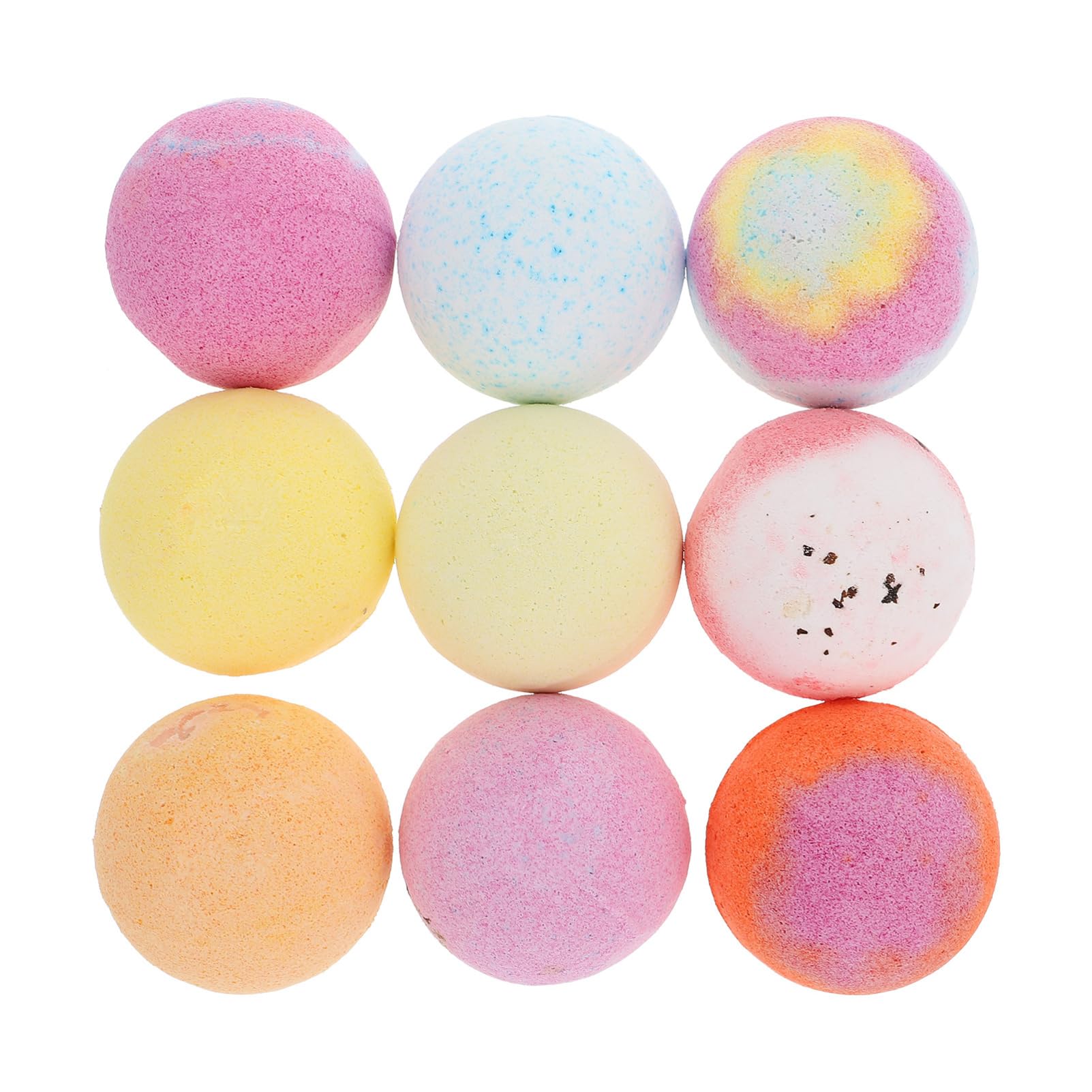 Juego de Bombas de Baño en Bolas 60g, Sal de Baño, 9 Piezas