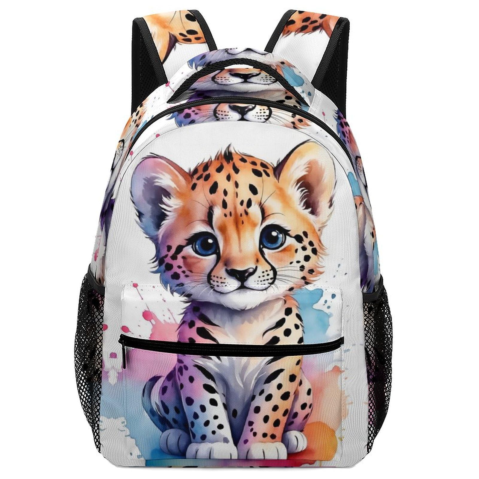 Sac À Dos Pour Garçon Cartoon Léopard Cartable Enfant Animal Sac D'école Sac Ecole Sac De Livre Filles Garçons One Size