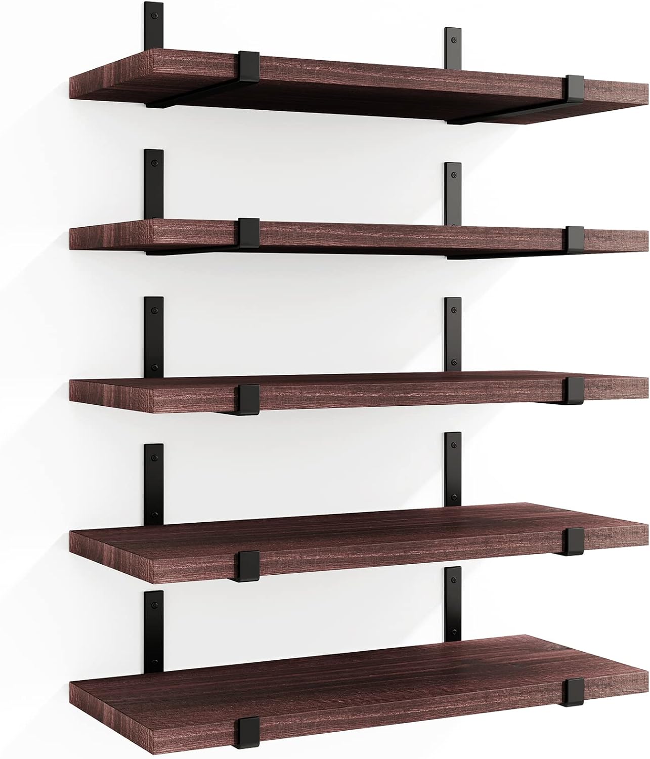 Fixwal Floating Shelves Set of 5, Width 4.7 Inches Wall