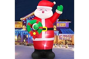 MICOCAH 8FT Huge Inflatable Christmas Santa Claus