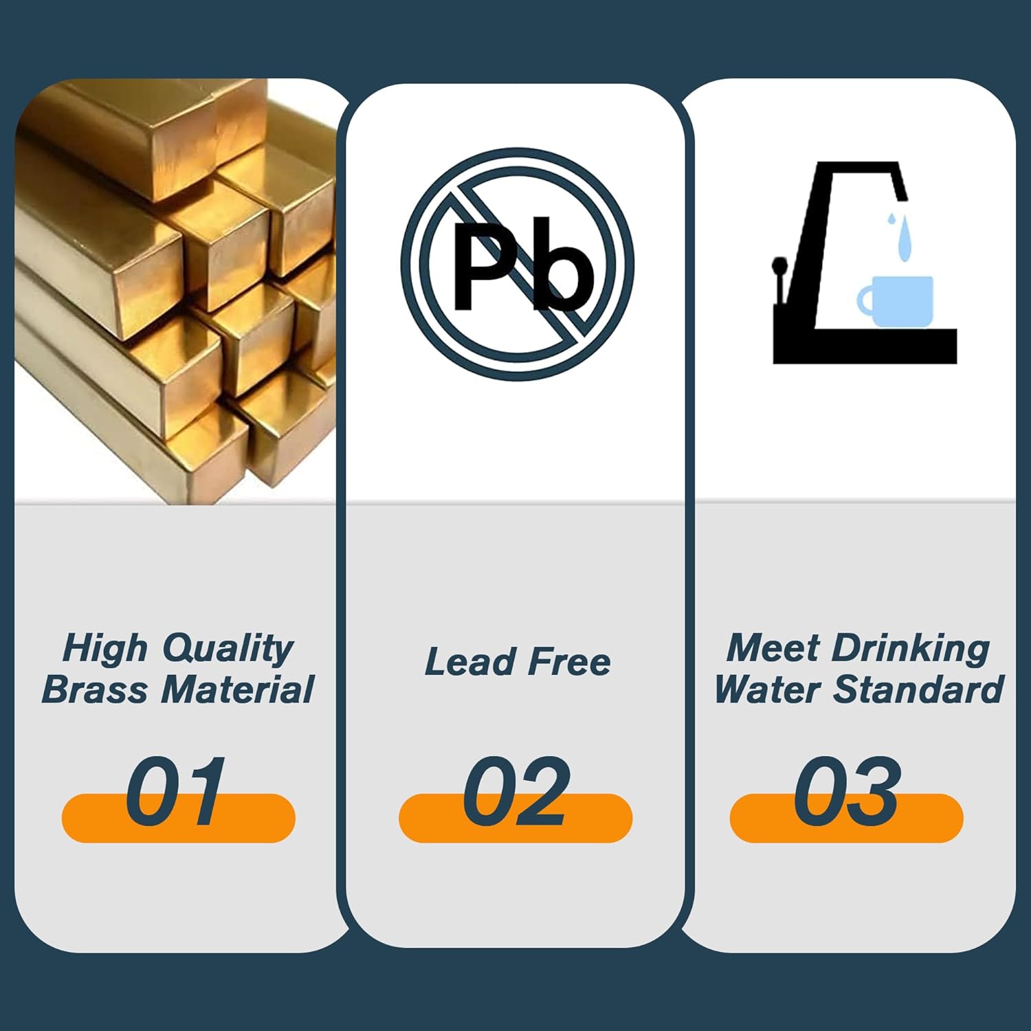 VINTEX 20 Pack Angle Stop Pex Valve,1/2" Pex x 3/8" OD Compression,Quarter Turn Toilet Shut Off Valve with 20 Pcs Clamp Rings,Solid Brass,Chrome Finish,20 Pack