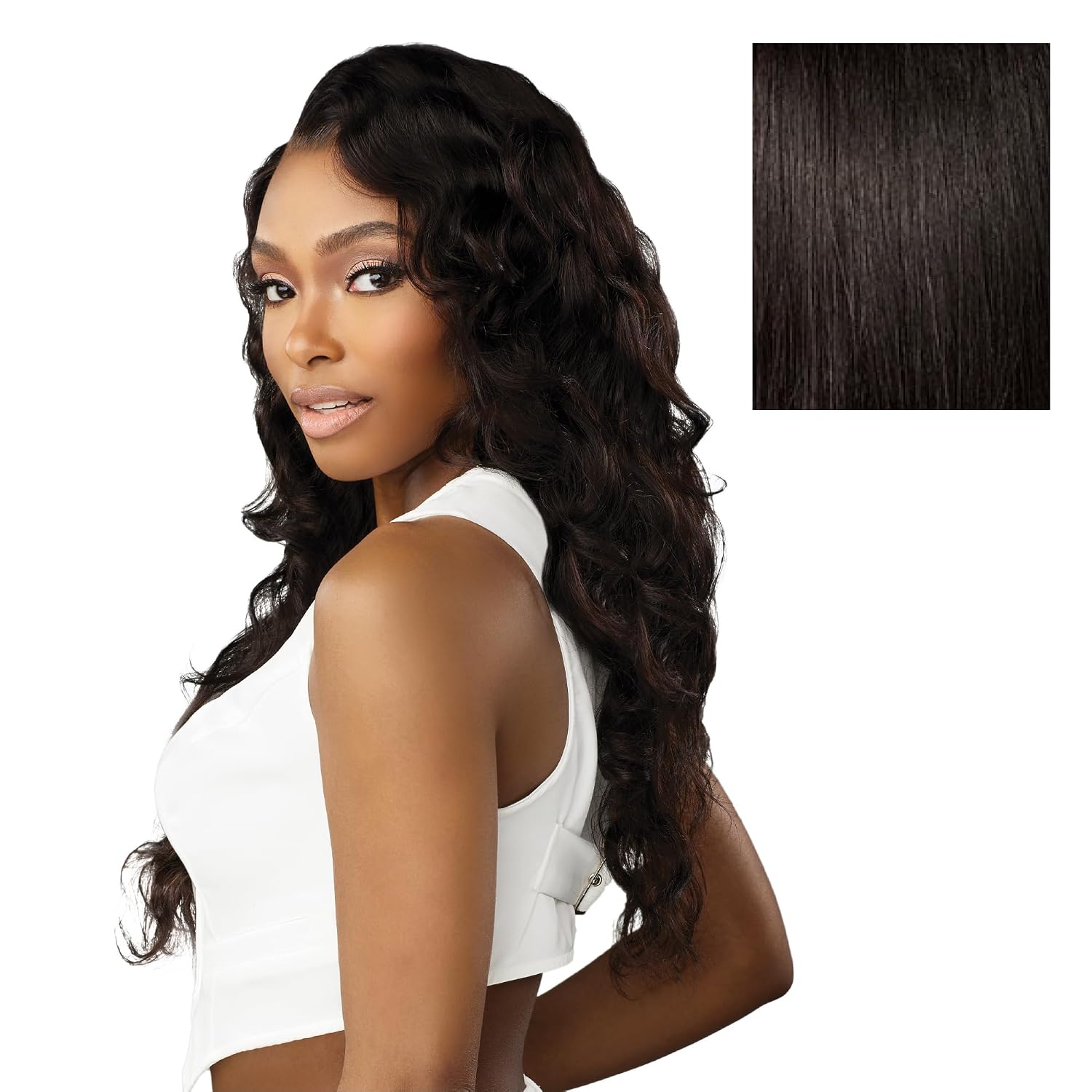 Sensationnel 13A 13X4 Lace Frontalwigs - Body Wave Human Hair 13A Unprocessed Glueless Straight Preplucked Hairline (20 inch, NATURAL)