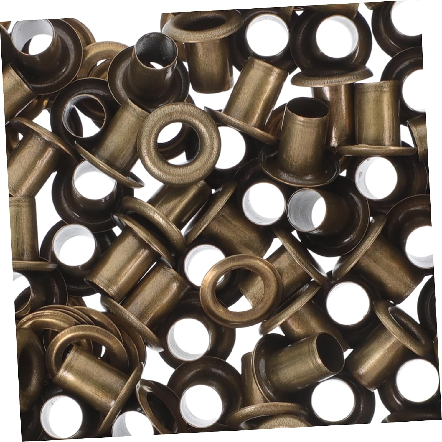 DOITOOL 100sets Metal Eyelets Grommets Kit for DIY Crafts Clothing Bags and Leather Projects Antique Finish Durable Hollow Rivets for Fashion Accessories