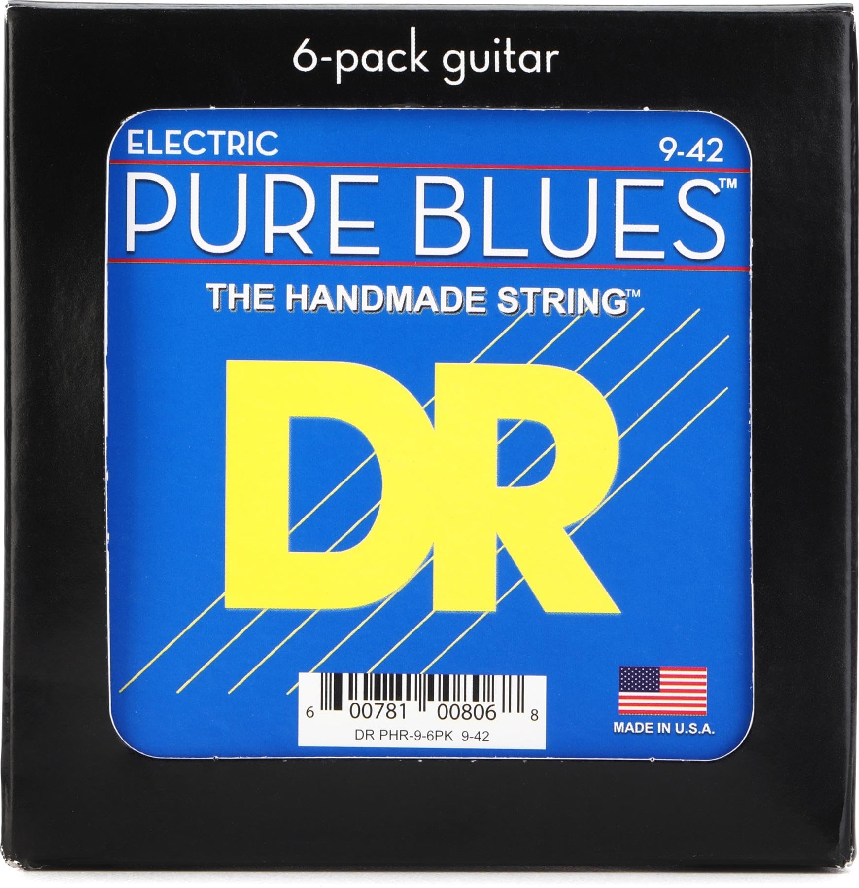 Pure Blues Corde per chitarra elettrica in nichel puro, leggere 9-42 (6 pezzi)