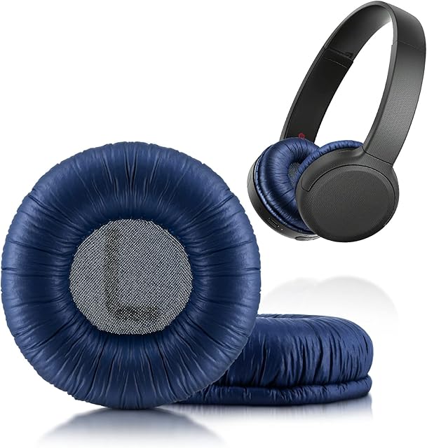 XBERSTAR Replacement Ear Pads Cushions Compatible with Sony WH-CH510 Wireless Headphones Earmuffs (Blue)