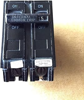 GE THQB2115 Bolt On Circuit Breaker 2P 15 Amp 120/240VAC, Color