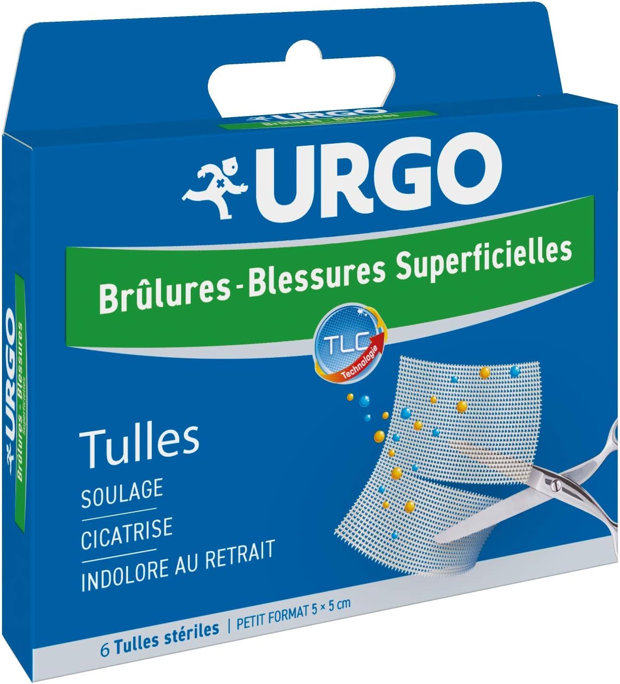 Urgo Superficial Burns and Wounds Small Sized Tulles x6