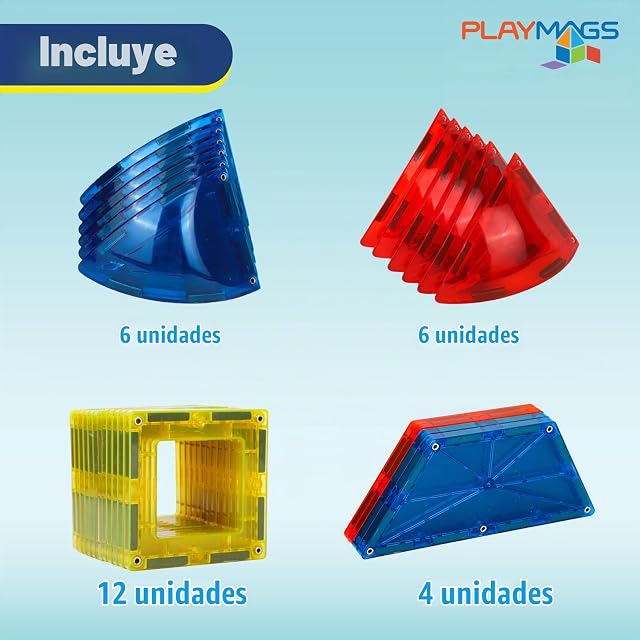 Foto 2 de 7 de Playmags 28pcs 3D Bloques Magnéticos para Niños