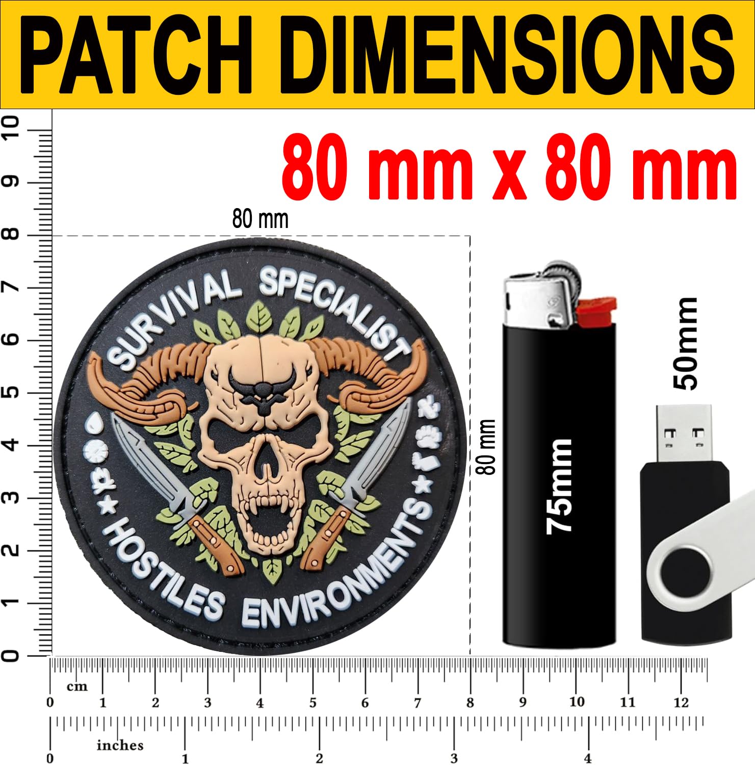 Patch 3D PVC US ARMY 3D PVC Scratch Hook Loop 80X75mm | Toppa MILITARE 3D per zaino militare | Scudo, bandiera, Patch, outdoor, crossfit, bushcraft, sopravvivenza|TS-PTCH-USARMY