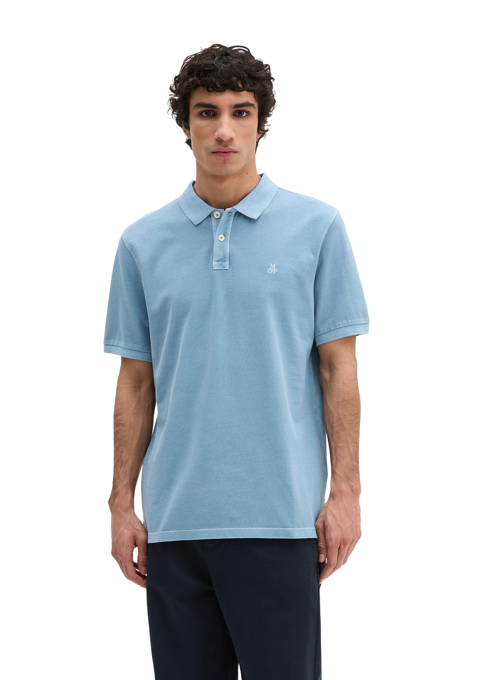 Marc OߴPolo Polo de manga corta Hombre de algodón orgánico con estructura de piqué