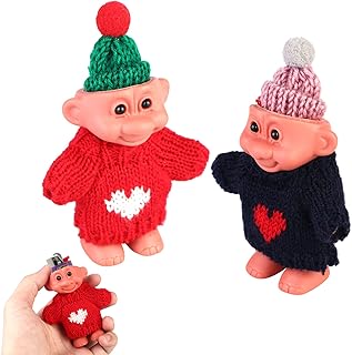 Troll Lighter Case Lighter Protective Case: 2 Pcs Cute Troll Dolls Lighter, Funny Lighters, Lighter Sleeve with Sweater &hat, Lighter Cover for 3.2in Regular Lighter (Lighter Not Included)