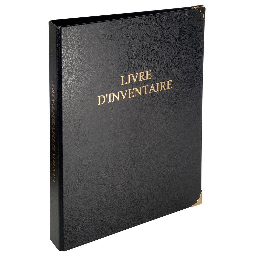 Reliure registre economique 32x26cm 4 anneaux avec recharges de 100 feuillets - livre inventaire