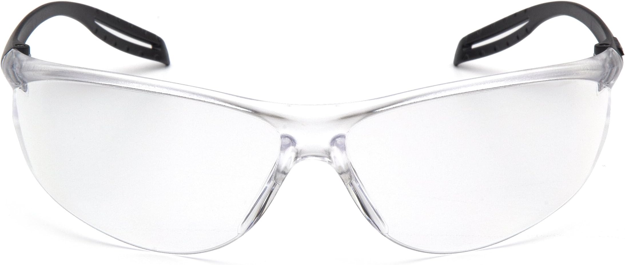 Pyramex SafetyS9710ST Neshoba Glasses Clear Anti-Fog Lens Black Frame