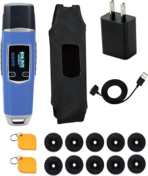JWM RFID Guard Tour System, Built-in Flashlight for Night Patrol, Industrial-Grade Security Patrol Reader with Free Multilingual Software Available for Hotel, Warehouse and Logistics Patrol