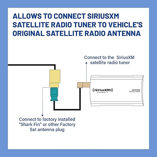 Miniatura 4 de Anina Fakra Z macho a SMB conector adaptador de antena de radio satélite de fábrica para receptor Sirius XM sintonizador arnés de cable apto para GM