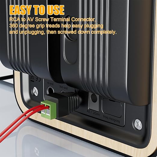 BERLAT Conector de Cable de Altavoz a RCA, Adaptador Macho RCA, 12 Piezas miniatura 6