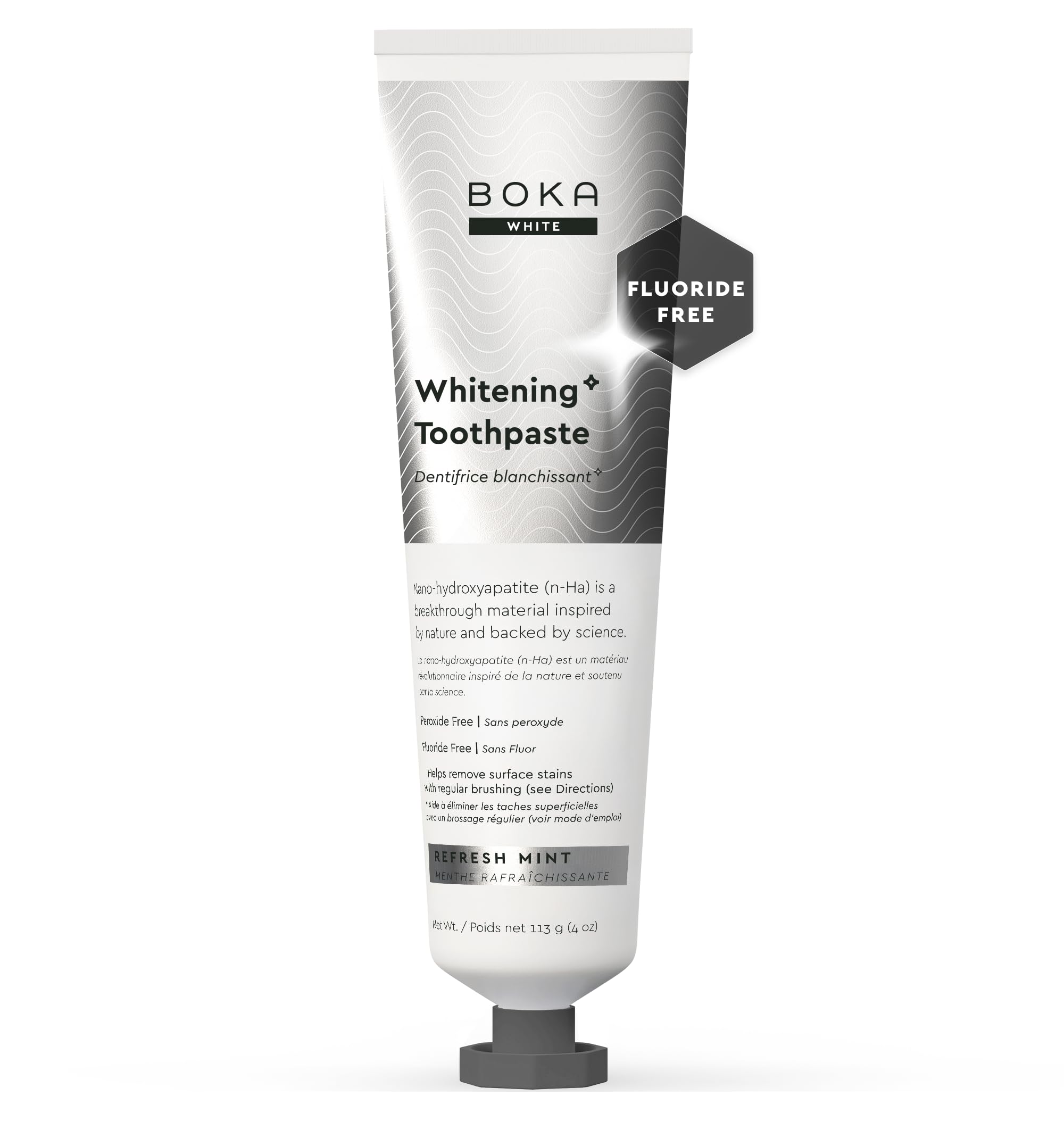 Boka Fluoride Free Toothpaste Nano Hydroxyapatite, Helps
